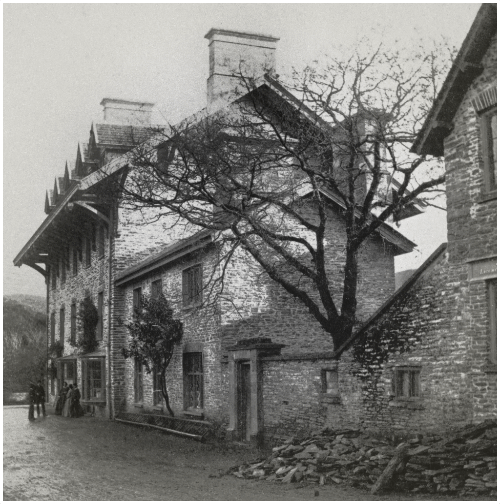 Animated stereoscopic photograph of Hafod Arms Hotel. © Crown Copyright RCAHMW.